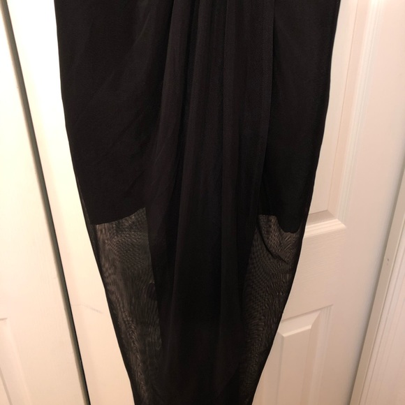 Bebe Bandage Flowy/Sheer Maxi Dress - Picture 3 of 4